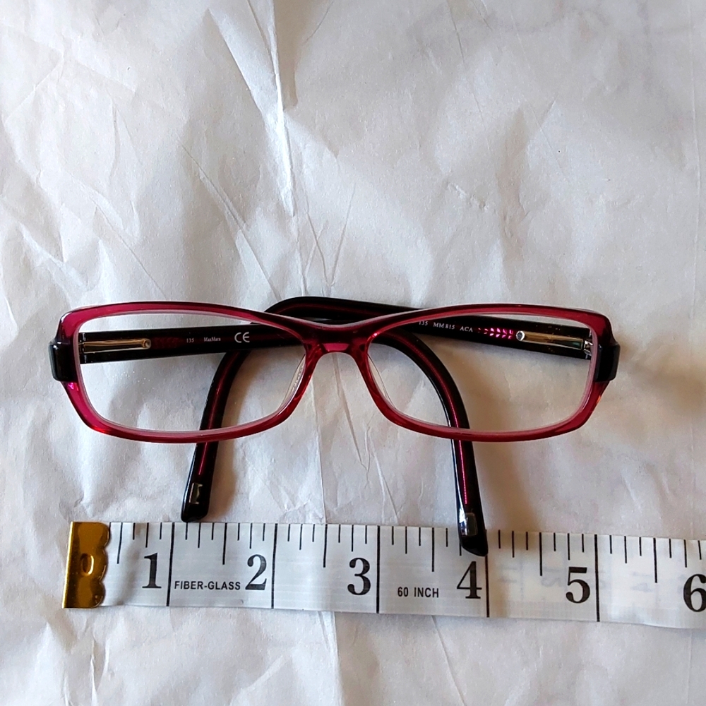 MaxMara pink purple eyeglasses - Picture 8 of 9